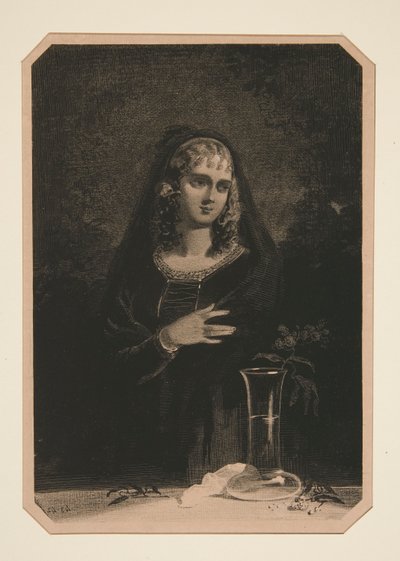 (LE VASE DE CRISTAL.) de Paul Gavarni