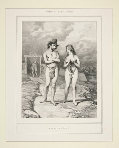 APRES LE PECHE. de Paul Gavarni