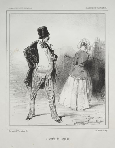 Baliverneries Parisiennes: A portee de lorgnon de Paul Gavarni