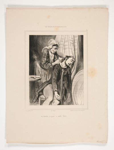 Alcibíade Cliquet quería fumar. de Paul Gavarni