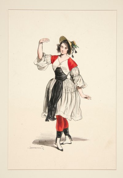 CARGADOR DANUBIO. Sombrero de paja. de Paul Gavarni