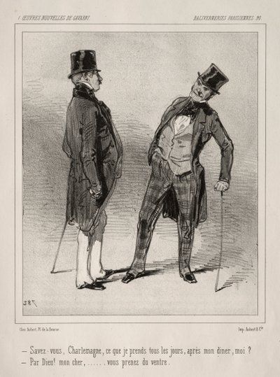 Baliverneries Parisiennes de Paul Gavarni