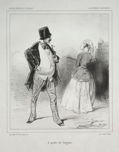 Baliverneries Parisiennes: A portee de lorgnon de Paul Gavarni