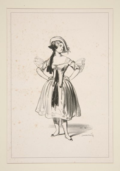 CHEVRIERE. Sombrero de fieltro. de Paul Gavarni