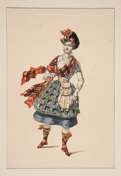TRAJES ESCOCÉS. de Paul Gavarni