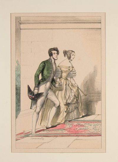 TRAJE DE LA CORTE 1837, de Paul Gavarni