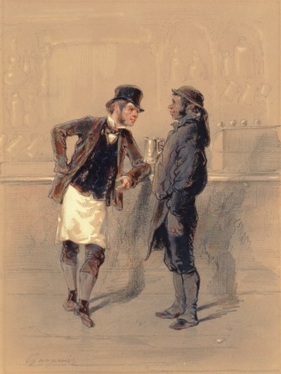 Car Man y Coal Heaver, 1848 de Paul Gavarni