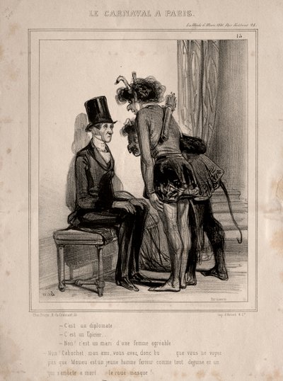 Carnaval, 1841 de Paul Gavarni