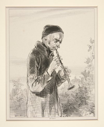 Clarinete. de Paul Gavarni