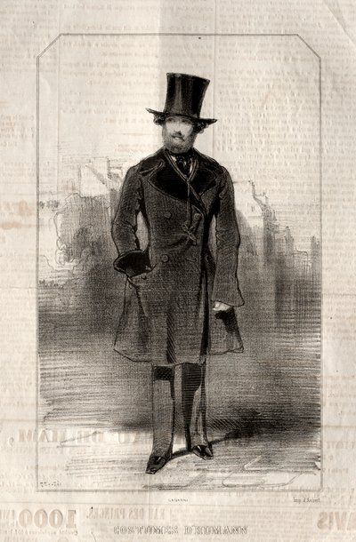 Trajes de Humann de Paul Gavarni