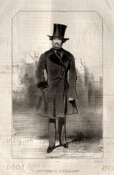 Costumes d Humann, 1843 de Paul Gavarni