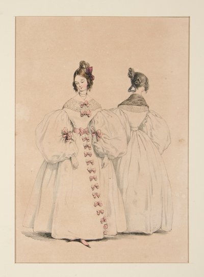 DE NOCHE. Vestidos de muselina y gasa-florencia, de Paul Gavarni