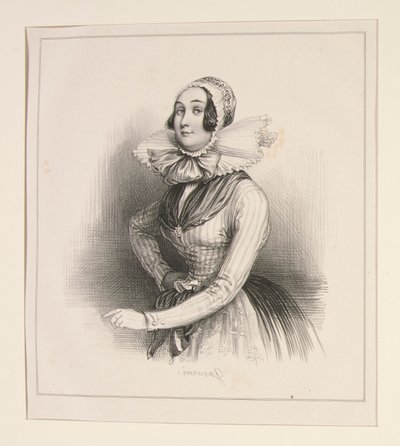 ESPOSA DEL DUQUE DE WENDEN de Paul Gavarni