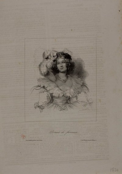 Retrato de fantasía de Paul Gavarni
