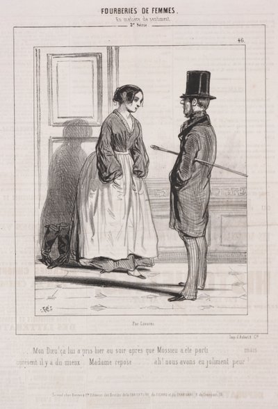 Fourberies de Femmes: En matière de sentiment, 1842 de Paul Gavarni