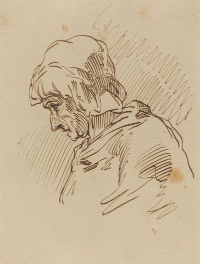 Cabeza de una mujer de Paul Gavarni