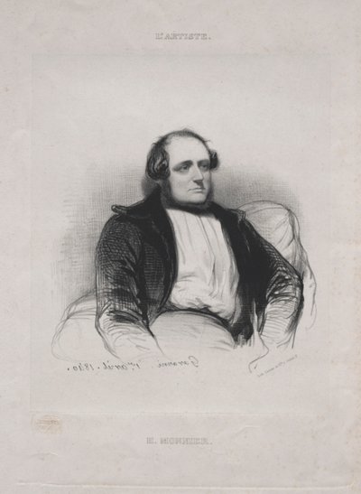 Henri Bonaventure Monnier, 1840 de Paul Gavarni
