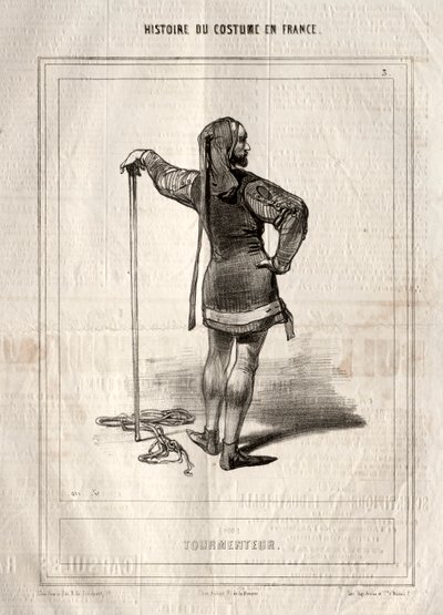 Historia del Traje en Francia: Torturador de Paul Gavarni