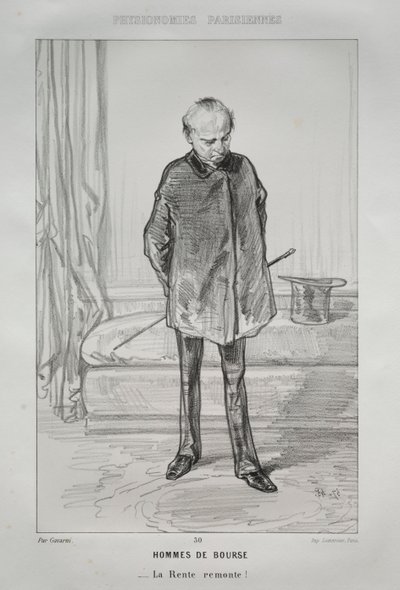 Hombres de la Bolsa de Paul Gavarni