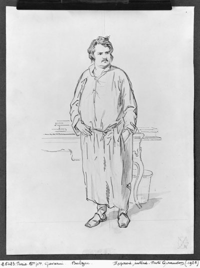 Honoré de Balzac de Paul Gavarni