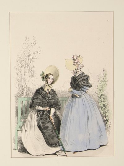 JULIO 1837. Sombreros de Paja. de Paul Gavarni