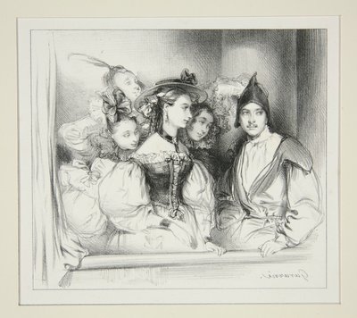 La Loge Du Bal. de Paul Gavarni
