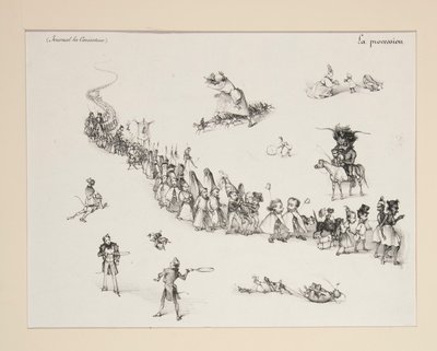La procesión del diablo de Paul Gavarni