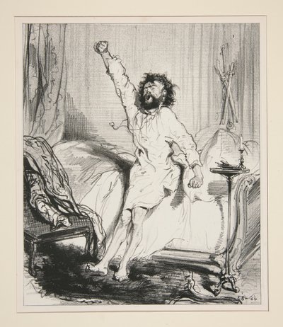 El despertar del león. de Paul Gavarni