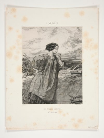Mujeres Artistas/ Sra. Marie de N de Paul Gavarni