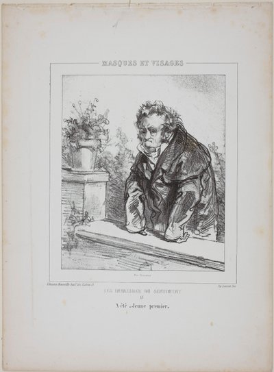 Les Invalides du Sentiment (Los Inválidos del Sentimiento): Era un "joven protagonista". de Paul Gavarni