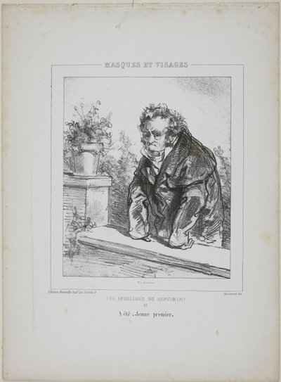 Les Invalides du Sentiment (Los Inválidos del Sentimiento): Era un "joven protagonista". de Paul Gavarni