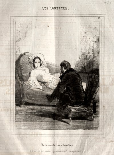 Les Lorettes, 1842 de Paul Gavarni