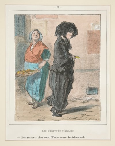 Loretas envejecidas de Paul Gavarni