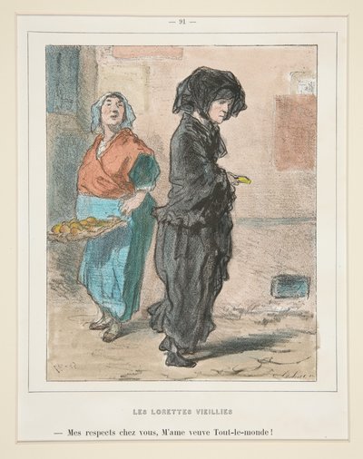 Las Lorettes envejecidas de Paul Gavarni