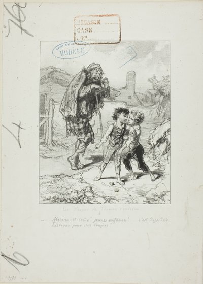 Les Propos de Thomas Vireloque: Misere et corde - quarrel for tops de Paul Gavarni