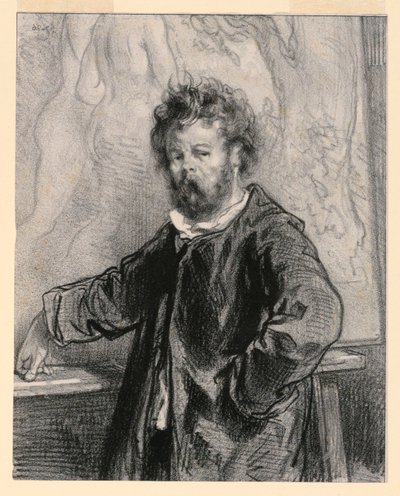 Ma toile est chere, bourgeois (Este lienzo es caro, ciudadano), lámina XV de Par-ci, par-la de Paul Gavarni
