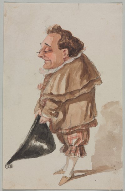 Man with a Large Hat de Paul Gavarni