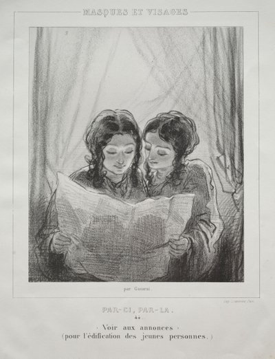 Masques et Visages de Paul Gavarni
