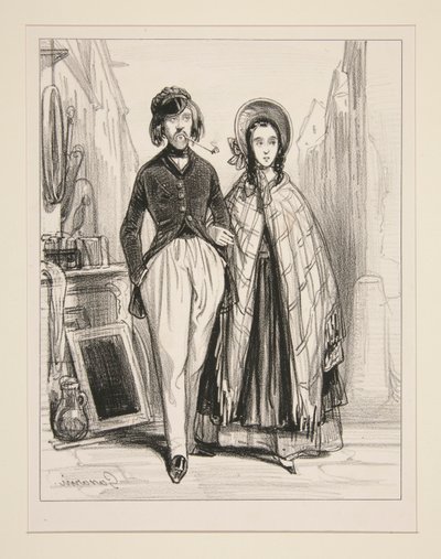 señor y m de Paul Gavarni