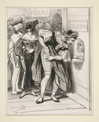 No. 1 - Un caballero y una dama de Paul Gavarni