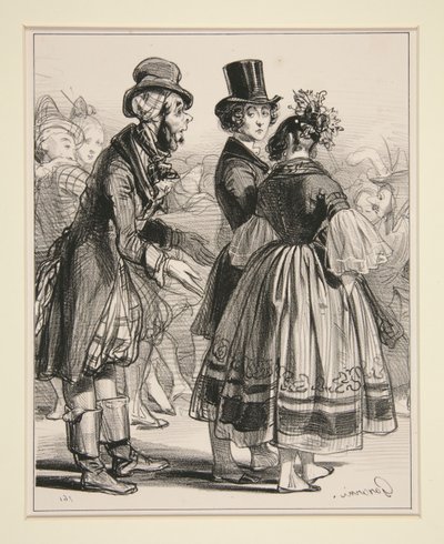 No. 6 - El Carnaval - Préstale un poco al ladrón de Paul Gavarni