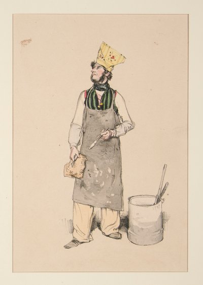 TRABAJADOR PINTOR. Limner de Paul Gavarni