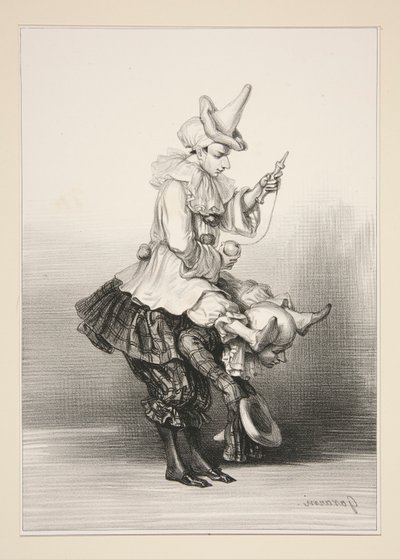 PAILLASSE Y PIERROT de Paul Gavarni