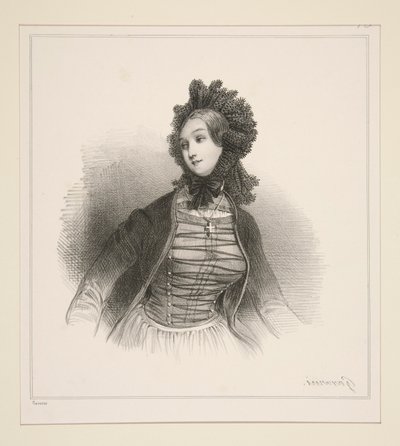 MUJER CAMPESINA DEL CANTÓN DE SOLOTHURN de Paul Gavarni