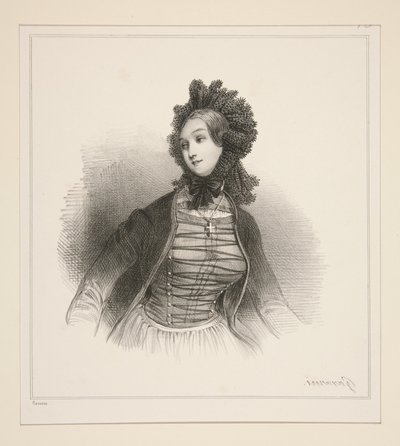 Campesina del cantón de Soleura de Paul Gavarni