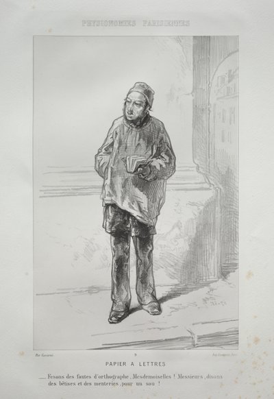 Papel de Carta de Paul Gavarni