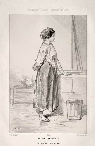 Pequeña Sirvienta de Paul Gavarni