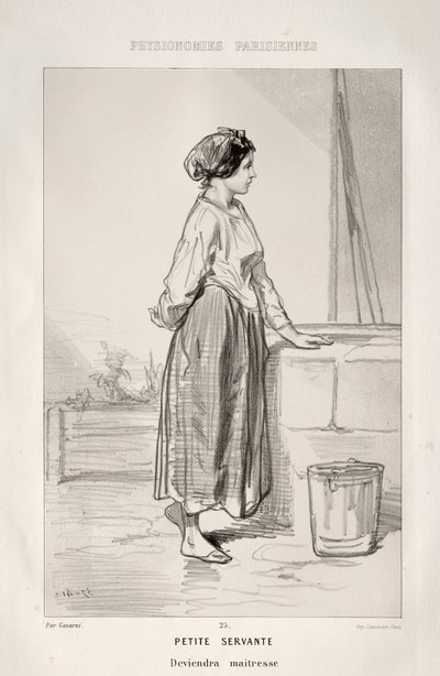 Pequeña sirvienta de Paul Gavarni