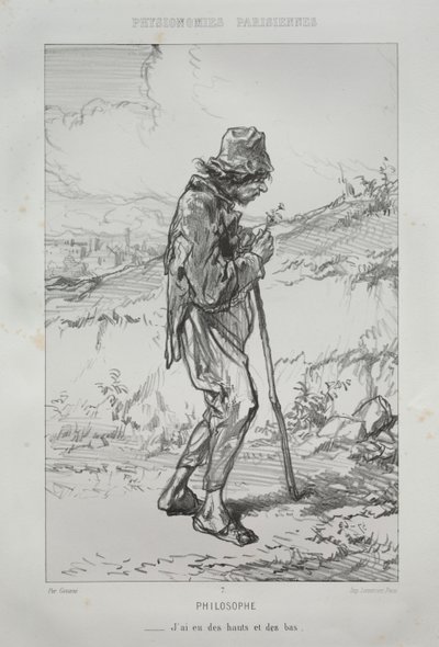 Filósofo de Paul Gavarni