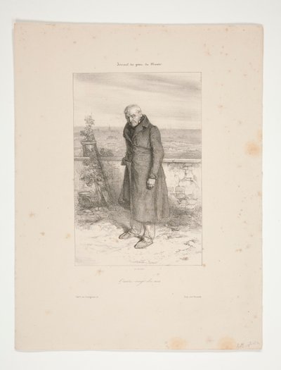 Noventa años (Caballero, padre de Gavarni) de Paul Gavarni